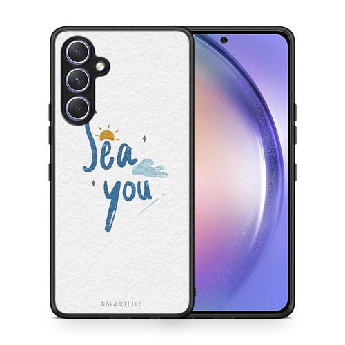 Θήκη Samsung Galaxy A54 Sea You από τη Smartfits με σχέδιο στο πίσω μέρος και μαύρο περίβλημα | Samsung Galaxy A54 Sea You Case with Colorful Back and Black Bezels