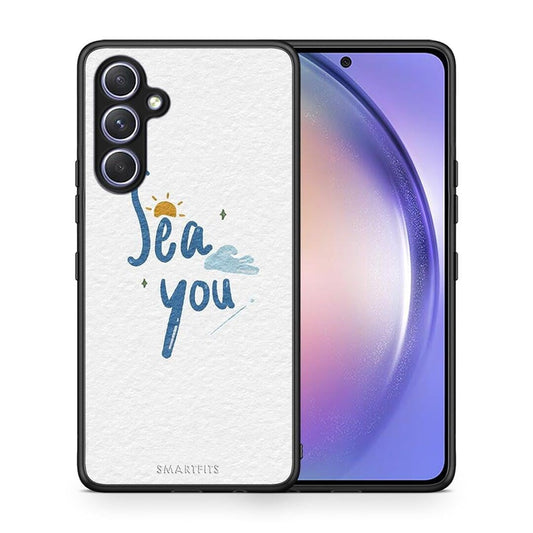 Θήκη Samsung Galaxy A54 Sea You από τη Smartfits με σχέδιο στο πίσω μέρος και μαύρο περίβλημα | Samsung Galaxy A54 Sea You Case with Colorful Back and Black Bezels