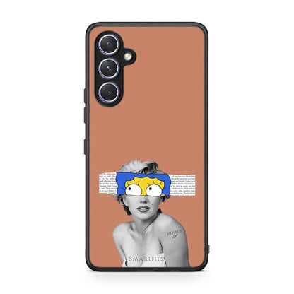 Θήκη Samsung Galaxy A54 Sim Merilyn από τη Smartfits με σχέδιο στο πίσω μέρος και μαύρο περίβλημα | Samsung Galaxy A54 Sim Merilyn Case with Colorful Back and Black Bezels