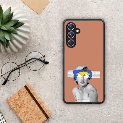 Θήκη Samsung Galaxy A54 Sim Merilyn από τη Smartfits με σχέδιο στο πίσω μέρος και μαύρο περίβλημα | Samsung Galaxy A54 Sim Merilyn Case with Colorful Back and Black Bezels