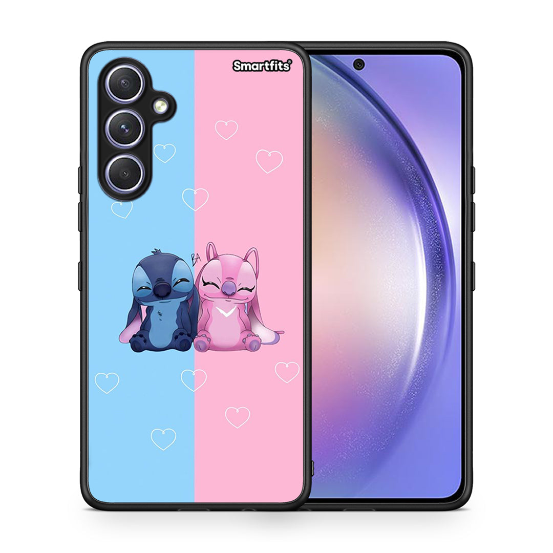 Θήκη Samsung Galaxy A54 Stitch And Angel από τη Smartfits με σχέδιο στο πίσω μέρος και μαύρο περίβλημα | Samsung Galaxy A54 Stitch And Angel Case with Colorful Back and Black Bezels