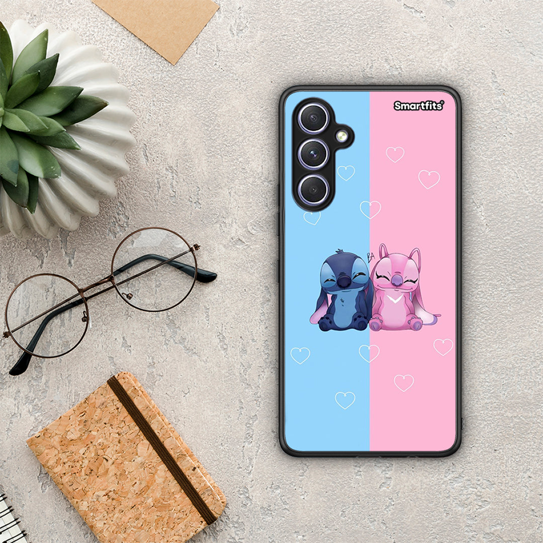 Θήκη Samsung Galaxy A54 Stitch And Angel από τη Smartfits με σχέδιο στο πίσω μέρος και μαύρο περίβλημα | Samsung Galaxy A54 Stitch And Angel Case with Colorful Back and Black Bezels