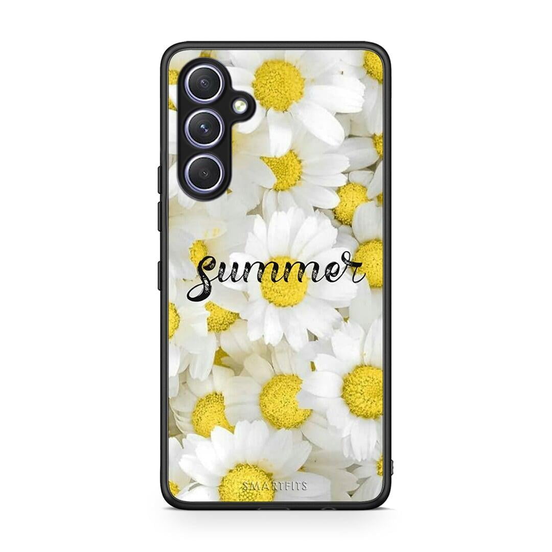 Θήκη Samsung Galaxy A54 Summer Daisies από τη Smartfits με σχέδιο στο πίσω μέρος και μαύρο περίβλημα | Samsung Galaxy A54 Summer Daisies Case with Colorful Back and Black Bezels