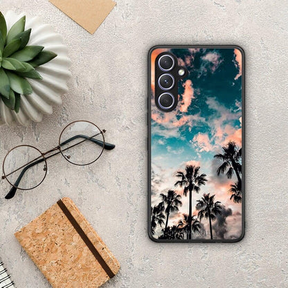 Θήκη Samsung Galaxy A54 Summer Sky από τη Smartfits με σχέδιο στο πίσω μέρος και μαύρο περίβλημα | Samsung Galaxy A54 Summer Sky Case with Colorful Back and Black Bezels