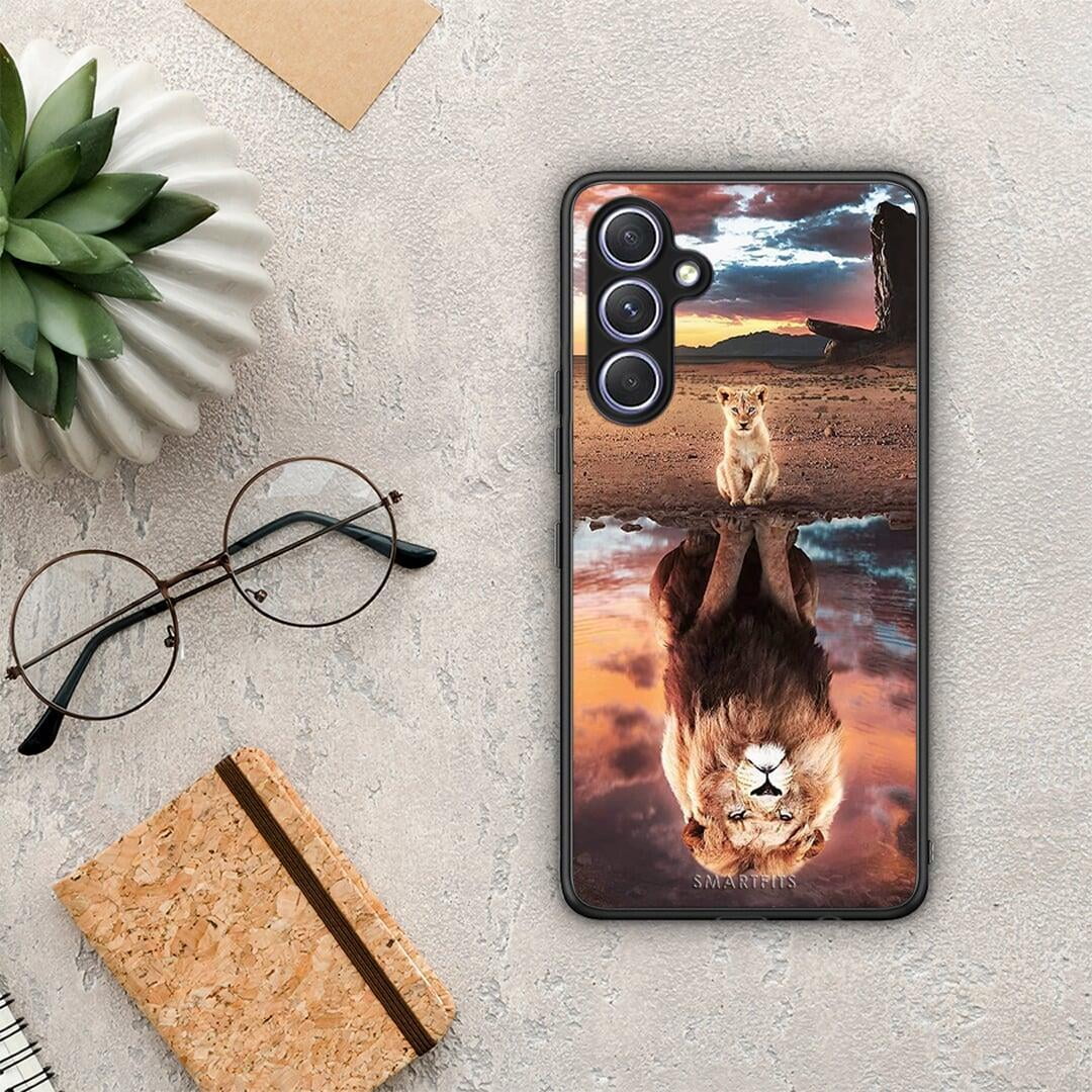 Θήκη Samsung Galaxy A54 Sunset Dreams από τη Smartfits με σχέδιο στο πίσω μέρος και μαύρο περίβλημα | Samsung Galaxy A54 Sunset Dreams Case with Colorful Back and Black Bezels