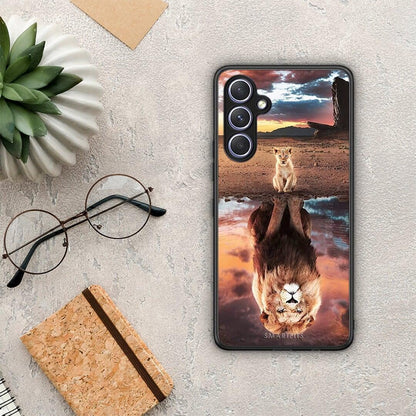 Θήκη Samsung Galaxy A54 Sunset Dreams από τη Smartfits με σχέδιο στο πίσω μέρος και μαύρο περίβλημα | Samsung Galaxy A54 Sunset Dreams Case with Colorful Back and Black Bezels