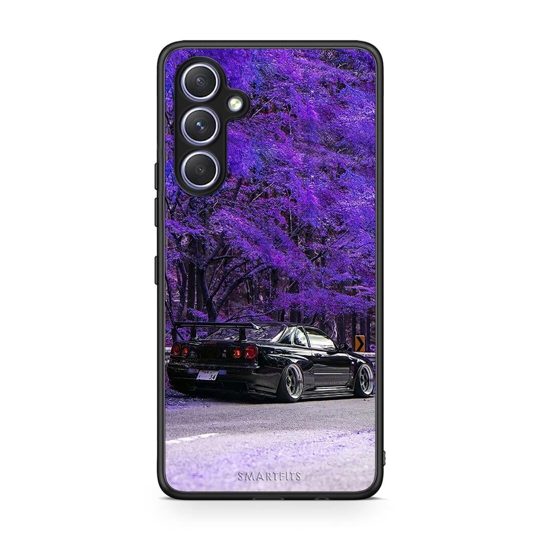 Θήκη Samsung Galaxy A54 Super Car από τη Smartfits με σχέδιο στο πίσω μέρος και μαύρο περίβλημα | Samsung Galaxy A54 Super Car Case with Colorful Back and Black Bezels