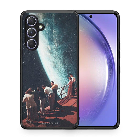 Θήκη Samsung Galaxy A54 Surreal View από τη Smartfits με σχέδιο στο πίσω μέρος και μαύρο περίβλημα | Samsung Galaxy A54 Surreal View Case with Colorful Back and Black Bezels