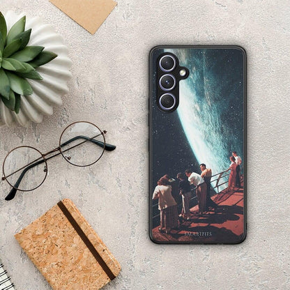 Θήκη Samsung Galaxy A54 Surreal View από τη Smartfits με σχέδιο στο πίσω μέρος και μαύρο περίβλημα | Samsung Galaxy A54 Surreal View Case with Colorful Back and Black Bezels