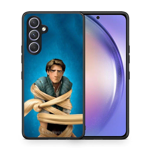 Θήκη Samsung Galaxy A54 Tangled 1 από τη Smartfits με σχέδιο στο πίσω μέρος και μαύρο περίβλημα | Samsung Galaxy A54 Tangled 1 Case with Colorful Back and Black Bezels