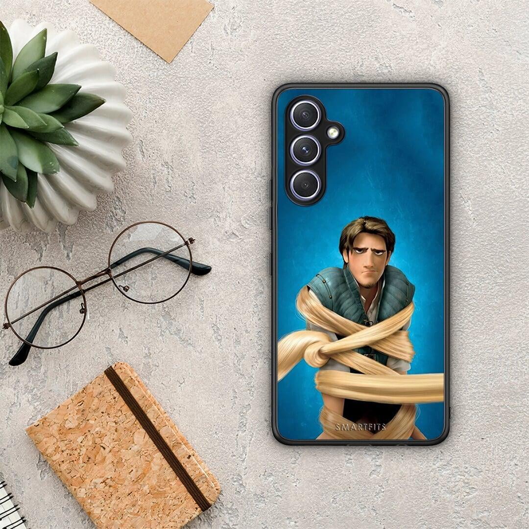 Θήκη Samsung Galaxy A54 Tangled 1 από τη Smartfits με σχέδιο στο πίσω μέρος και μαύρο περίβλημα | Samsung Galaxy A54 Tangled 1 Case with Colorful Back and Black Bezels