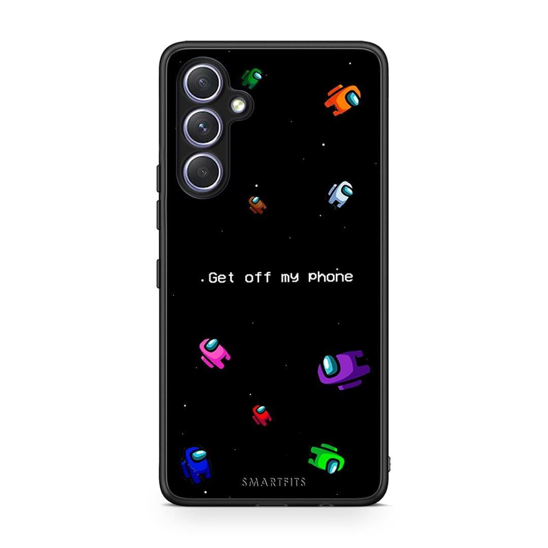 Θήκη Samsung Galaxy A54 Text AFK από τη Smartfits με σχέδιο στο πίσω μέρος και μαύρο περίβλημα | Samsung Galaxy A54 Text AFK Case with Colorful Back and Black Bezels