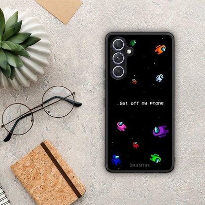 Θήκη Samsung Galaxy A54 Text AFK από τη Smartfits με σχέδιο στο πίσω μέρος και μαύρο περίβλημα | Samsung Galaxy A54 Text AFK Case with Colorful Back and Black Bezels