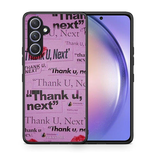 Θήκη Samsung Galaxy A54 Thank You Next από τη Smartfits με σχέδιο στο πίσω μέρος και μαύρο περίβλημα | Samsung Galaxy A54 Thank You Next Case with Colorful Back and Black Bezels