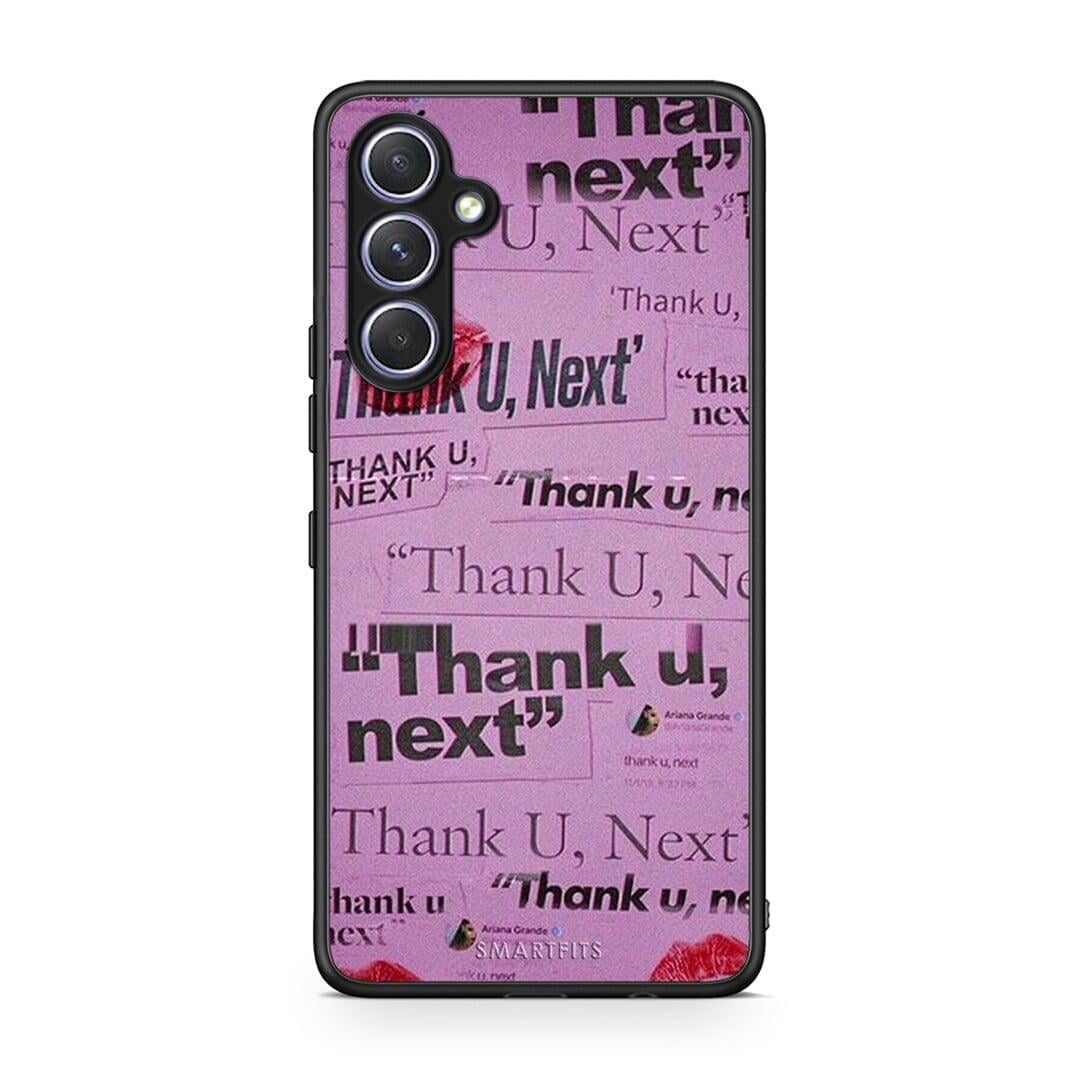 Θήκη Samsung Galaxy A54 Thank You Next από τη Smartfits με σχέδιο στο πίσω μέρος και μαύρο περίβλημα | Samsung Galaxy A54 Thank You Next Case with Colorful Back and Black Bezels