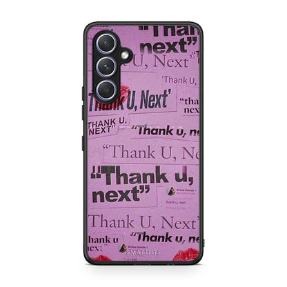 Θήκη Samsung Galaxy A54 Thank You Next από τη Smartfits με σχέδιο στο πίσω μέρος και μαύρο περίβλημα | Samsung Galaxy A54 Thank You Next Case with Colorful Back and Black Bezels