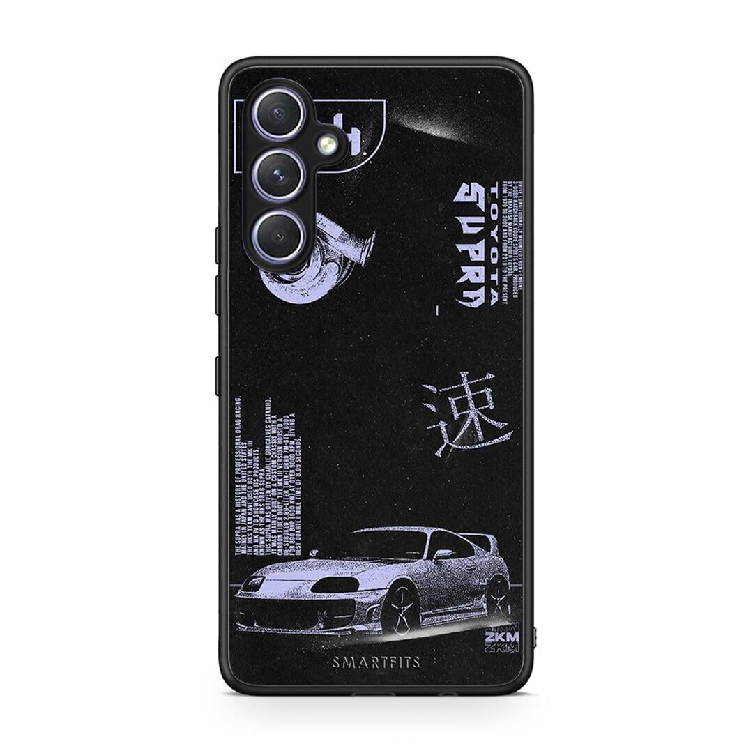 Θήκη Samsung Galaxy A54 Tokyo Drift από τη Smartfits με σχέδιο στο πίσω μέρος και μαύρο περίβλημα | Samsung Galaxy A54 Tokyo Drift Case with Colorful Back and Black Bezels