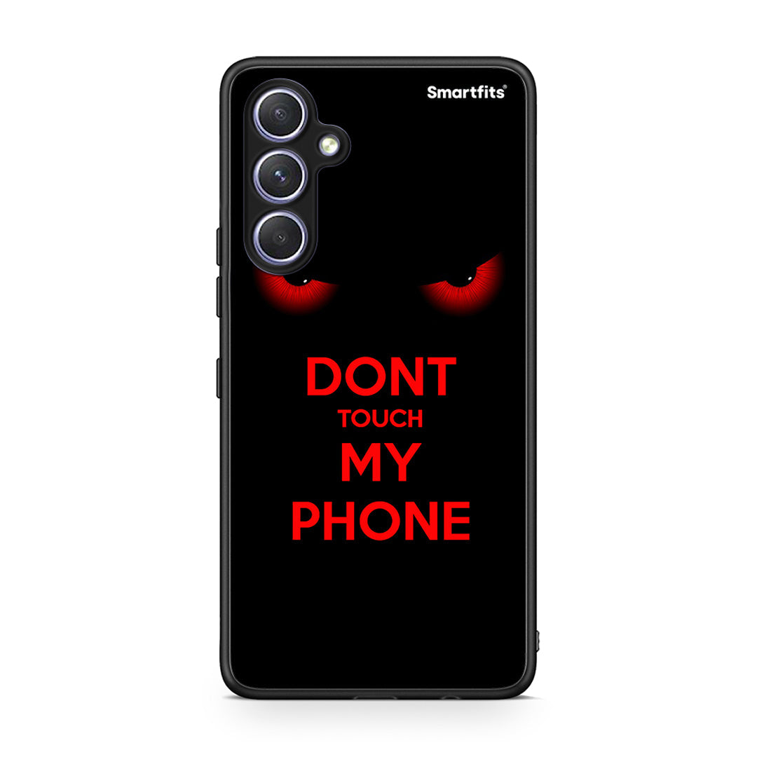 Θήκη Samsung Galaxy A54 Touch My Phone από τη Smartfits με σχέδιο στο πίσω μέρος και μαύρο περίβλημα | Samsung Galaxy A54 Touch My Phone Case with Colorful Back and Black Bezels