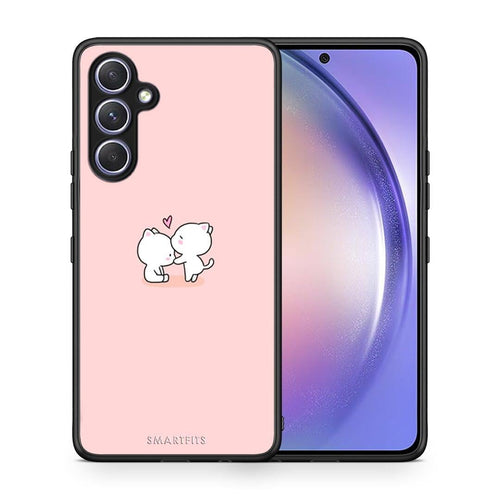 Θήκη Samsung Galaxy A54 Valentine Love από τη Smartfits με σχέδιο στο πίσω μέρος και μαύρο περίβλημα | Samsung Galaxy A54 Valentine Love Case with Colorful Back and Black Bezels