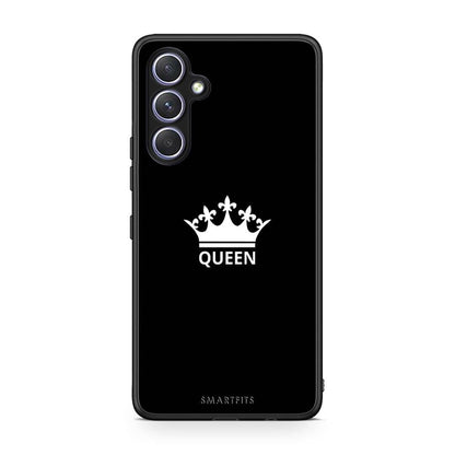 Θήκη Samsung Galaxy A54 Valentine Queen από τη Smartfits με σχέδιο στο πίσω μέρος και μαύρο περίβλημα | Samsung Galaxy A54 Valentine Queen Case with Colorful Back and Black Bezels