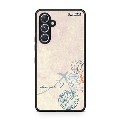 Θήκη Samsung Galaxy A54 Where Next από τη Smartfits με σχέδιο στο πίσω μέρος και μαύρο περίβλημα | Samsung Galaxy A54 Where Next Case with Colorful Back and Black Bezels