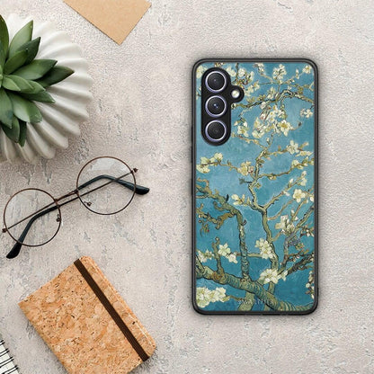 Θήκη Samsung Galaxy A54 White Blossoms από τη Smartfits με σχέδιο στο πίσω μέρος και μαύρο περίβλημα | Samsung Galaxy A54 White Blossoms Case with Colorful Back and Black Bezels