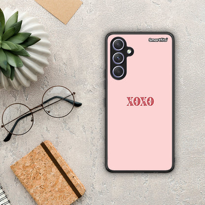 Θήκη Samsung Galaxy A54 XOXO Love από τη Smartfits με σχέδιο στο πίσω μέρος και μαύρο περίβλημα | Samsung Galaxy A54 XOXO Love Case with Colorful Back and Black Bezels