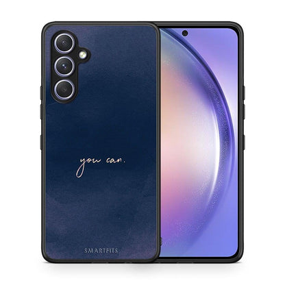 Θήκη Samsung Galaxy A54 You Can από τη Smartfits με σχέδιο στο πίσω μέρος και μαύρο περίβλημα | Samsung Galaxy A54 You Can Case with Colorful Back and Black Bezels