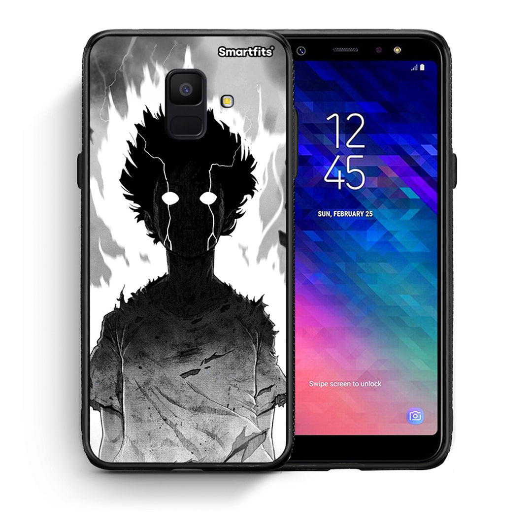Θήκη Samsung A6 2018 Anime Boy από τη Smartfits με σχέδιο στο πίσω μέρος και μαύρο περίβλημα | Samsung A6 2018 Anime Boy case with colorful back and black bezels