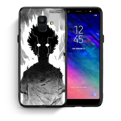 Θήκη Samsung A6 2018 Anime Boy από τη Smartfits με σχέδιο στο πίσω μέρος και μαύρο περίβλημα | Samsung A6 2018 Anime Boy case with colorful back and black bezels