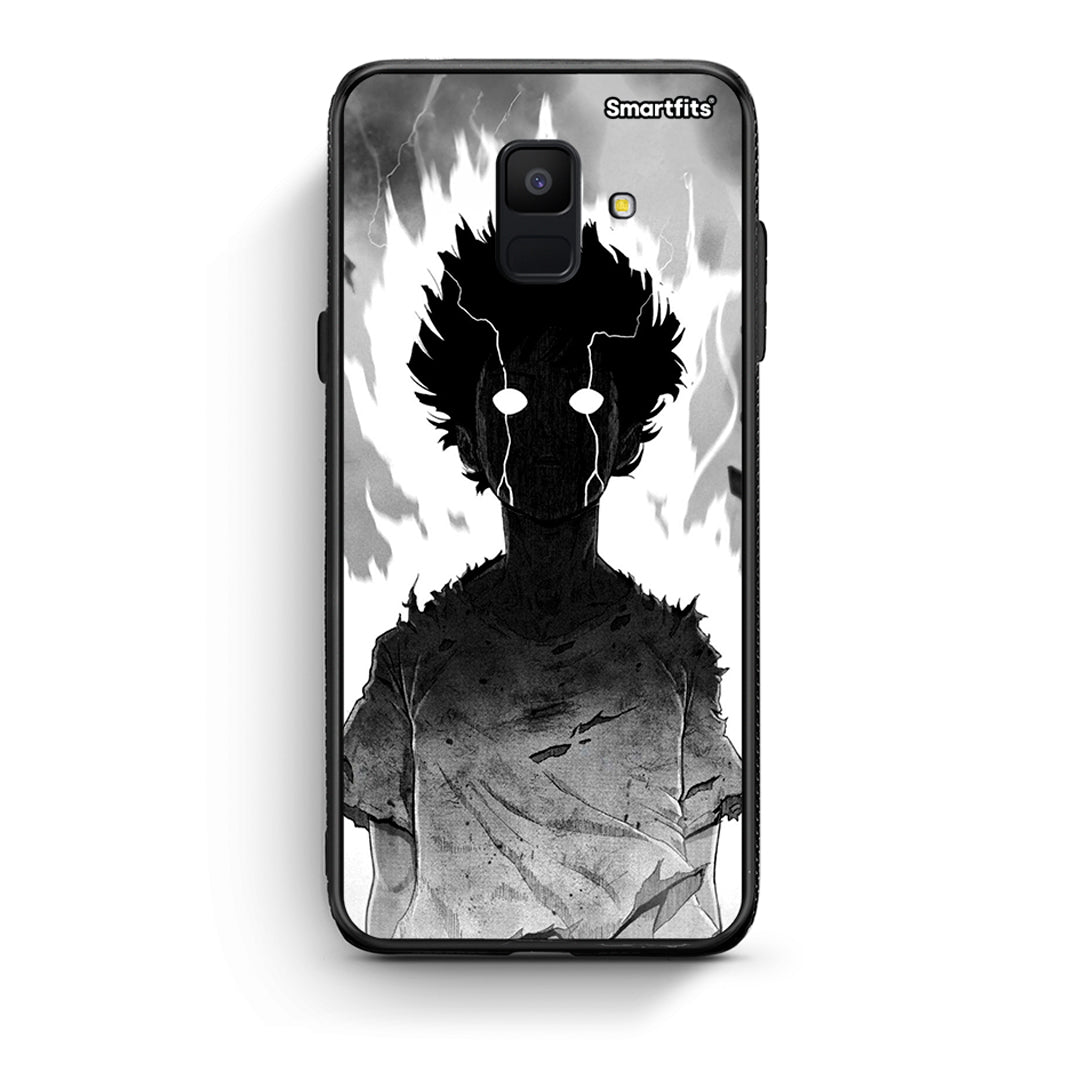 samsung A6 Anime Boy Θήκη από τη Smartfits με σχέδιο στο πίσω μέρος και μαύρο περίβλημα | Smartphone case with colorful back and black bezels by Smartfits