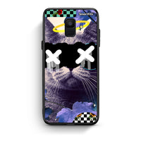 Thumbnail for samsung A6 Cat Collage θήκη από τη Smartfits με σχέδιο στο πίσω μέρος και μαύρο περίβλημα | Smartphone case with colorful back and black bezels by Smartfits