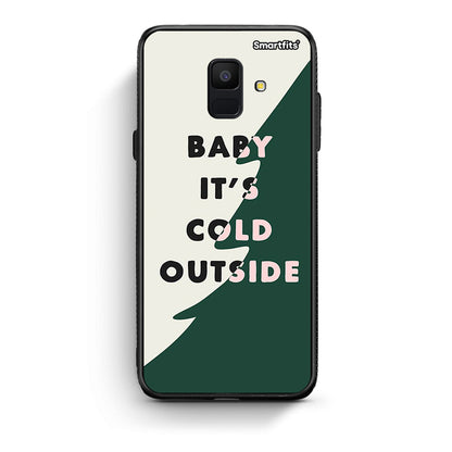 samsung A6 Cold Outside θήκη από τη Smartfits με σχέδιο στο πίσω μέρος και μαύρο περίβλημα | Smartphone case with colorful back and black bezels by Smartfits