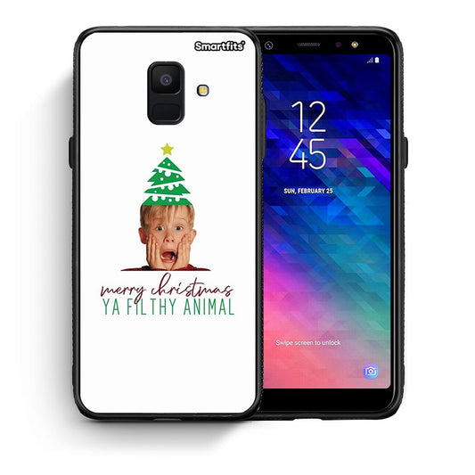 Θήκη Samsung A6 2018 Filthy Animal από τη Smartfits με σχέδιο στο πίσω μέρος και μαύρο περίβλημα | Samsung A6 2018 Filthy Animal case with colorful back and black bezels