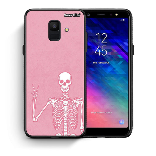 Θήκη Samsung A6 2018 Halloween Motivation από τη Smartfits με σχέδιο στο πίσω μέρος και μαύρο περίβλημα | Samsung A6 2018 Halloween Motivation case with colorful back and black bezels