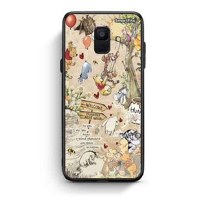 samsung A6 Happy Friends θήκη από τη Smartfits με σχέδιο στο πίσω μέρος και μαύρο περίβλημα | Smartphone case with colorful back and black bezels by Smartfits