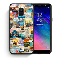 Thumbnail for Θήκη Samsung A6 2018 Live To Travel από τη Smartfits με σχέδιο στο πίσω μέρος και μαύρο περίβλημα | Samsung A6 2018 Live To Travel case with colorful back and black bezels