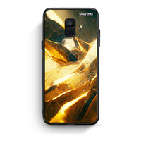 Thumbnail for samsung A6 Real Gold θήκη από τη Smartfits με σχέδιο στο πίσω μέρος και μαύρο περίβλημα | Smartphone case with colorful back and black bezels by Smartfits