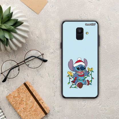 Santa Stich - Samsung Galaxy A6 2018 θήκη