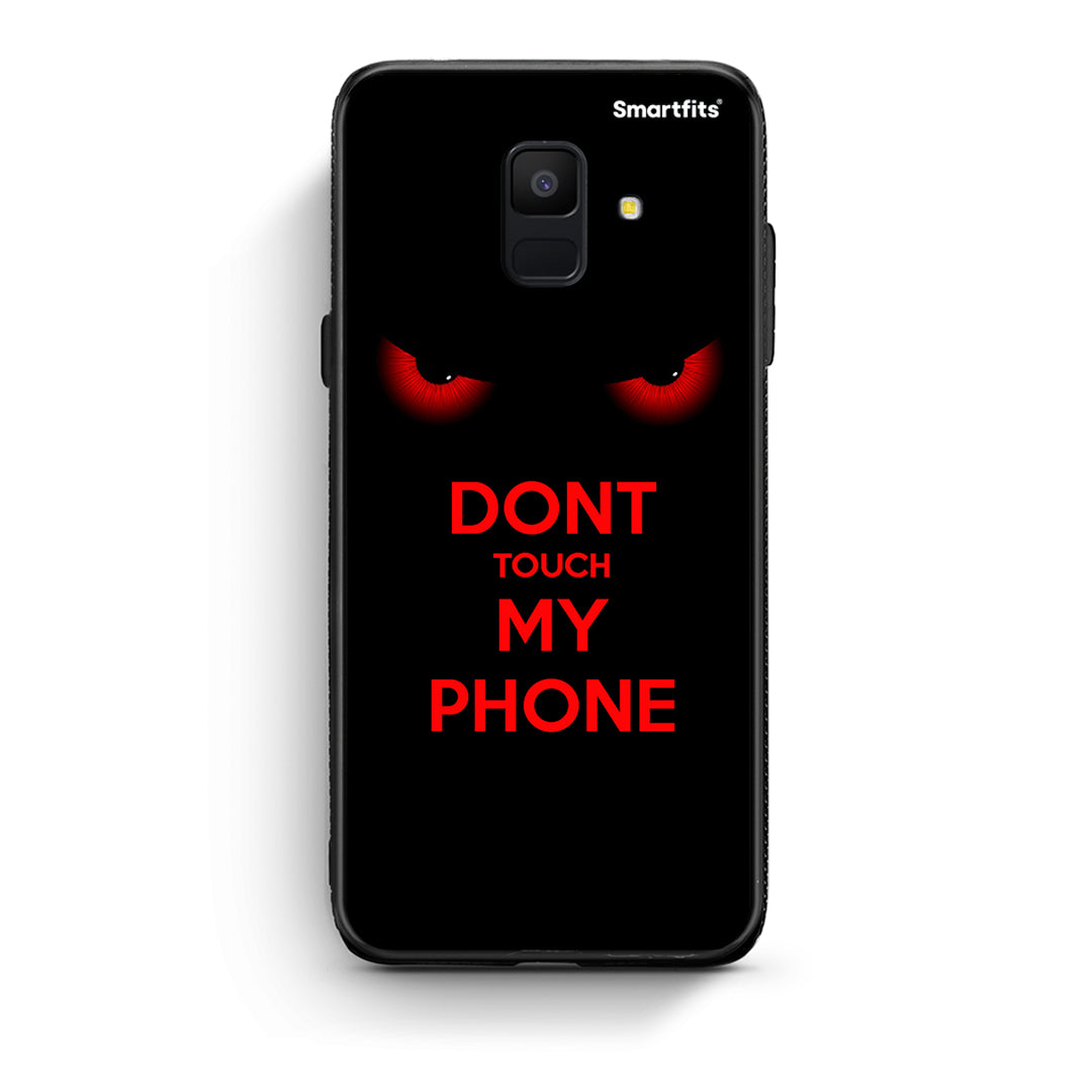 samsung A6 Touch My Phone Θήκη από τη Smartfits με σχέδιο στο πίσω μέρος και μαύρο περίβλημα | Smartphone case with colorful back and black bezels by Smartfits