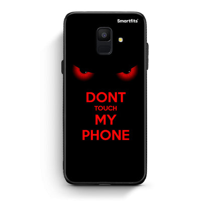 samsung A6 Touch My Phone Θήκη από τη Smartfits με σχέδιο στο πίσω μέρος και μαύρο περίβλημα | Smartphone case with colorful back and black bezels by Smartfits