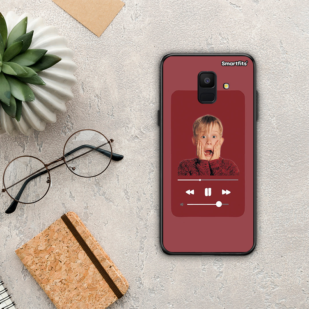 Xmas Alone Music - Samsung Galaxy A6 2018 θήκη