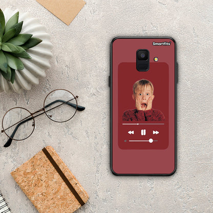 Xmas Alone Music - Samsung Galaxy A6 2018 θήκη