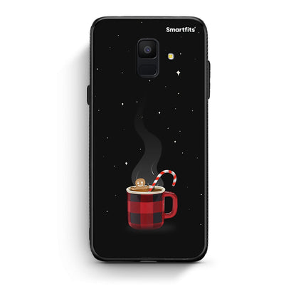 samsung A6 Xmas Bathing θήκη από τη Smartfits με σχέδιο στο πίσω μέρος και μαύρο περίβλημα | Smartphone case with colorful back and black bezels by Smartfits