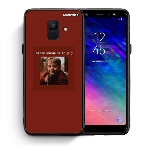 Θήκη Samsung A6 2018 Xmas Ultimate Spirit από τη Smartfits με σχέδιο στο πίσω μέρος και μαύρο περίβλημα | Samsung A6 2018 Xmas Ultimate Spirit case with colorful back and black bezels