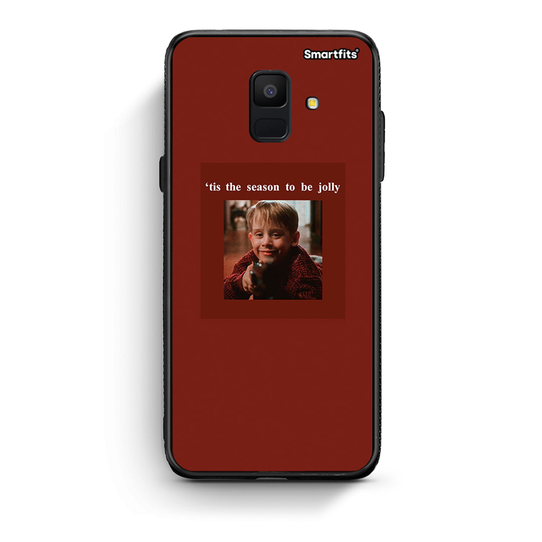 samsung A6 Xmas Ultimate Spirit θήκη από τη Smartfits με σχέδιο στο πίσω μέρος και μαύρο περίβλημα | Smartphone case with colorful back and black bezels by Smartfits