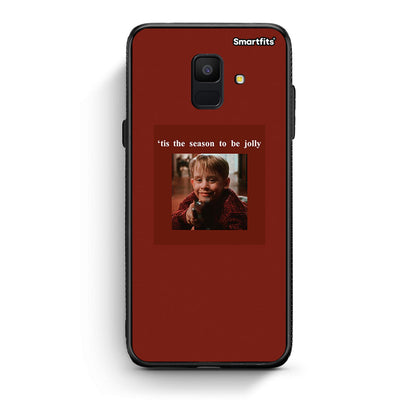 samsung A6 Xmas Ultimate Spirit θήκη από τη Smartfits με σχέδιο στο πίσω μέρος και μαύρο περίβλημα | Smartphone case with colorful back and black bezels by Smartfits