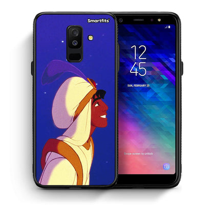 Θήκη Samsung A6+ 2018 Alladin And Jasmine Love 1 από τη Smartfits με σχέδιο στο πίσω μέρος και μαύρο περίβλημα | Samsung A6+ 2018 Alladin And Jasmine Love 1 case with colorful back and black bezels