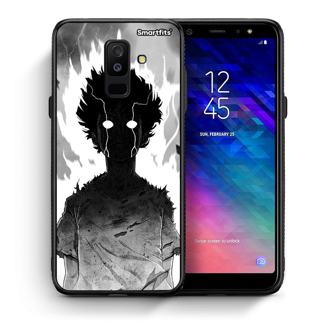 Θήκη Samsung A6+ 2018 Anime Boy από τη Smartfits με σχέδιο στο πίσω μέρος και μαύρο περίβλημα | Samsung A6+ 2018 Anime Boy case with colorful back and black bezels