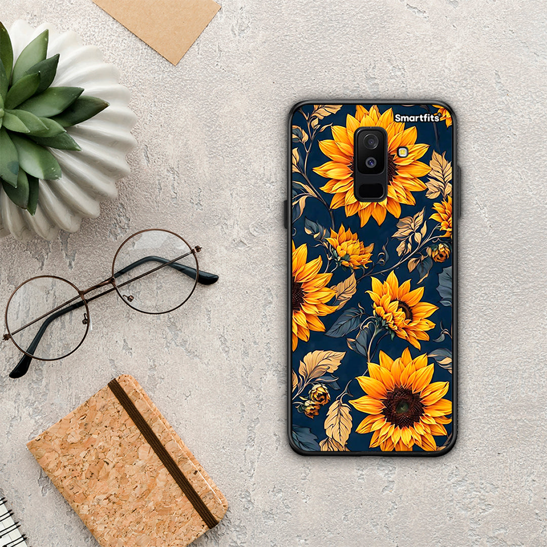 Autumn Sunflowers - Samsung Galaxy A6+ 2018 θήκη